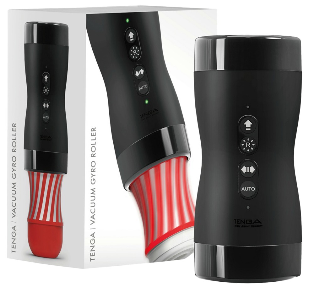 Tenga Vacuum Gyro Roller Masturbator Automat cu Rotație și Aspirație