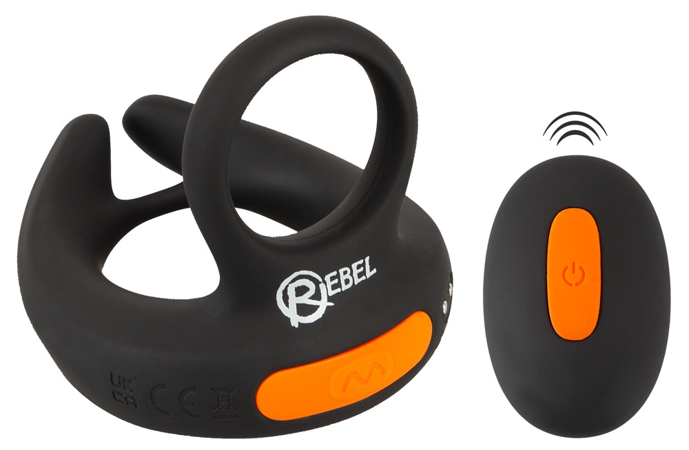 Rebel RC Scrotum Stimulator Cockring cu Vibrații și Telecomandă - imagine 2