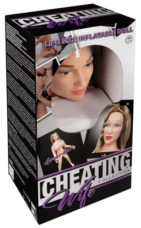 Excellent Power Cheating Wife Amanda Păpușă Gonflabilă Realistă cu Vibrator, 167 cm
