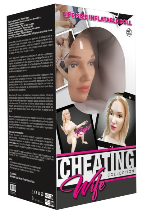 Excellent Power Cheating Wife Rosie Păpușă gonflabilă 167 cm cu vibrator și accesorii