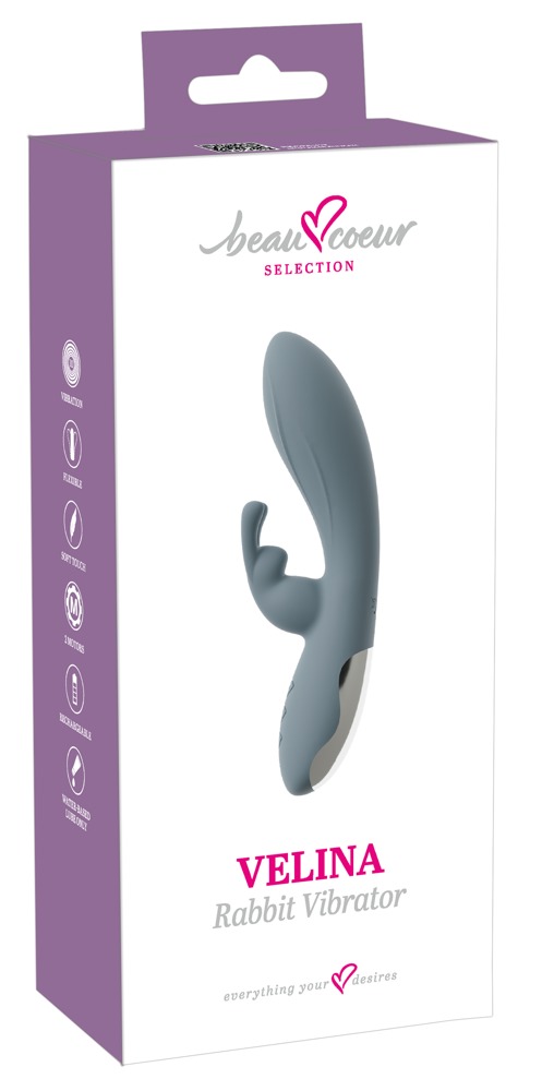 Beau Cœur Velina Rabbit Vibra Vibrator cu 2 Motoare și 20 Moduri