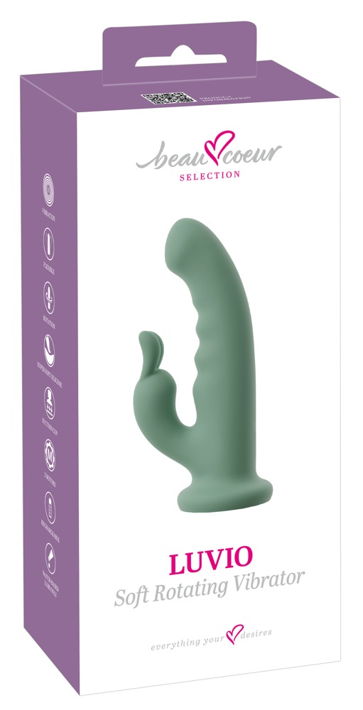 Beau Cœur Luvio Soft Rotating Vibrator cu Rotație Vibrații și Ventuză