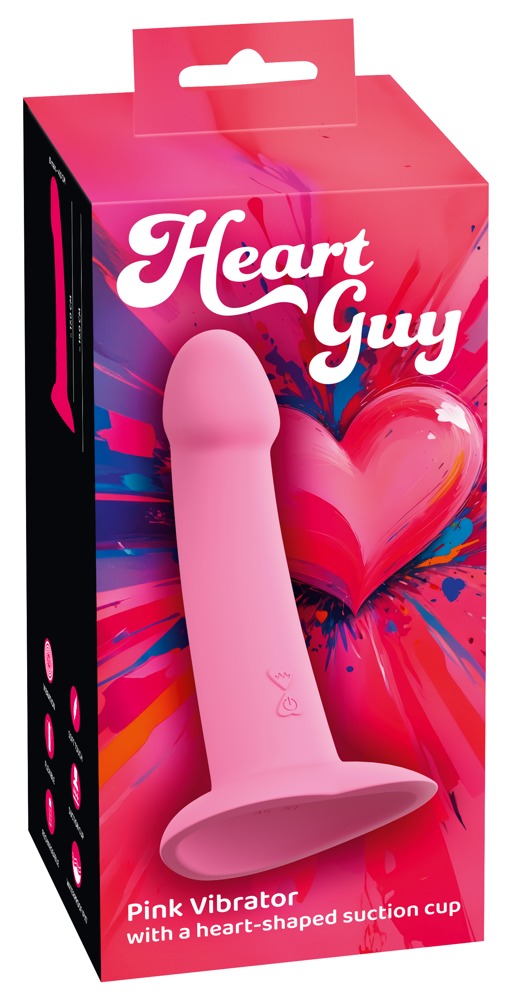 Heart Guy Roz Vibrator cu Ventuză în Formă de Inimă și 10 Moduri de Vibrații