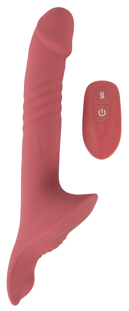 Your Curea-On Vibrator Roz Strap-On cu Vibrații și Mișcare Automată - imagine 5