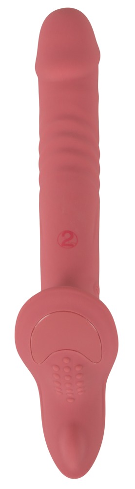 Your Curea-On Vibrator Roz Strap-On cu Vibrații și Mișcare Automată - imagine 6