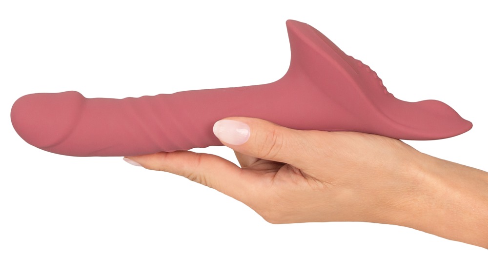 Your Curea-On Vibrator Roz Strap-On cu Vibrații și Mișcare Automată - imagine 7
