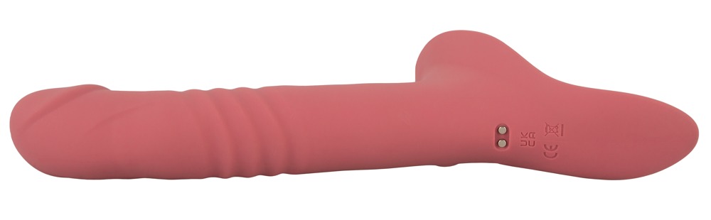 Your Curea-On Vibrator Roz Strap-On cu Vibrații și Mișcare Automată - imagine 8