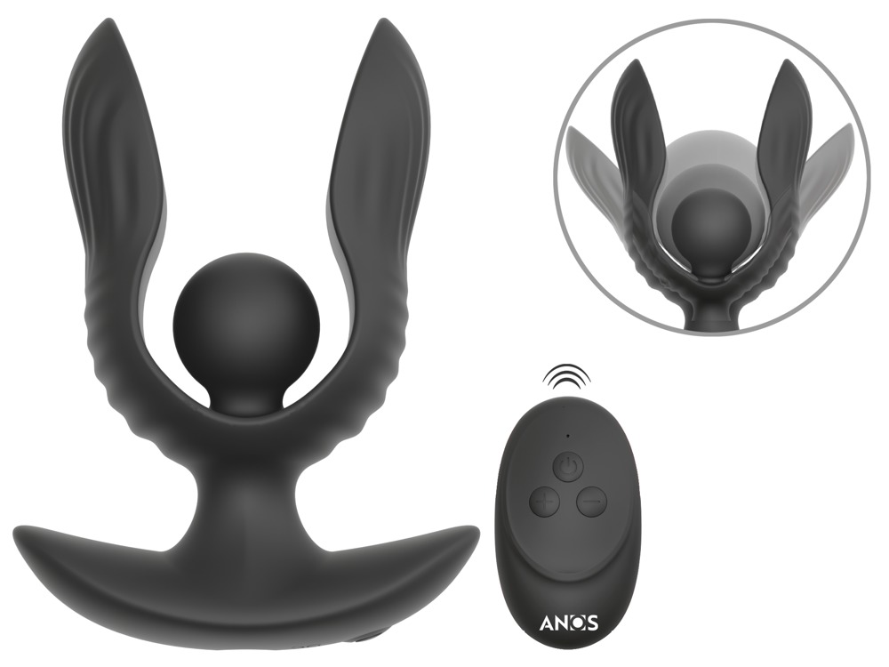 ANOS RC Inflatable Expander Plug Dop Anal Extensibil cu Vibrații și Telecomandă - imagine 2