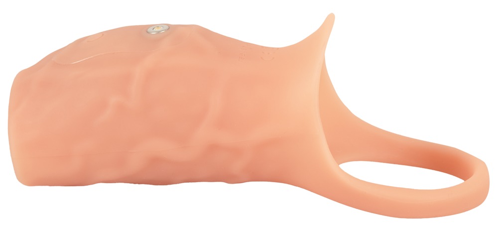Realistixxx RealSleeve Open Manșon pentru Penis cu Vibrații și Inel Elastic - imagine 3