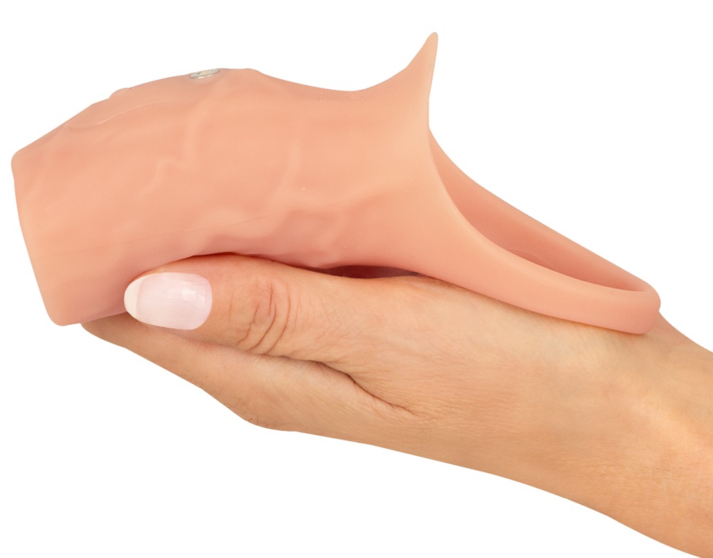 Realistixxx RealSleeve Open Manșon pentru Penis cu Vibrații și Inel Elastic - imagine 6