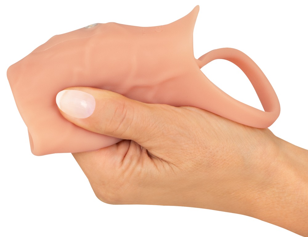 Realistixxx RealSleeve Open Manșon pentru Penis cu Vibrații și Inel Elastic - imagine 7
