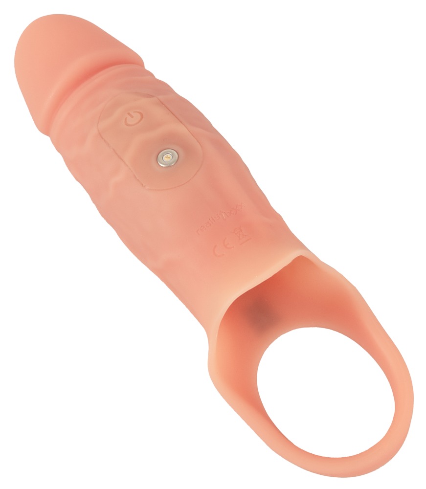 Realistixxx RealSleeve Close Manșon pentru Penis cu Vibrații și Inel Elastic - imagine 2