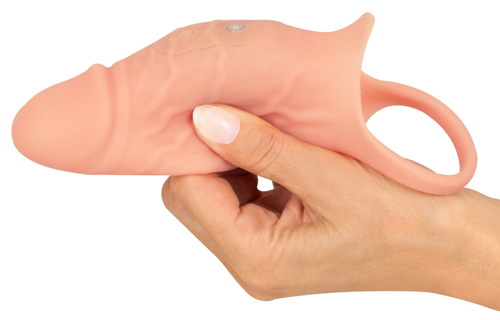 Realistixxx RealSleeve Close Manșon pentru Penis cu Vibrații și Inel Elastic - imagine 7