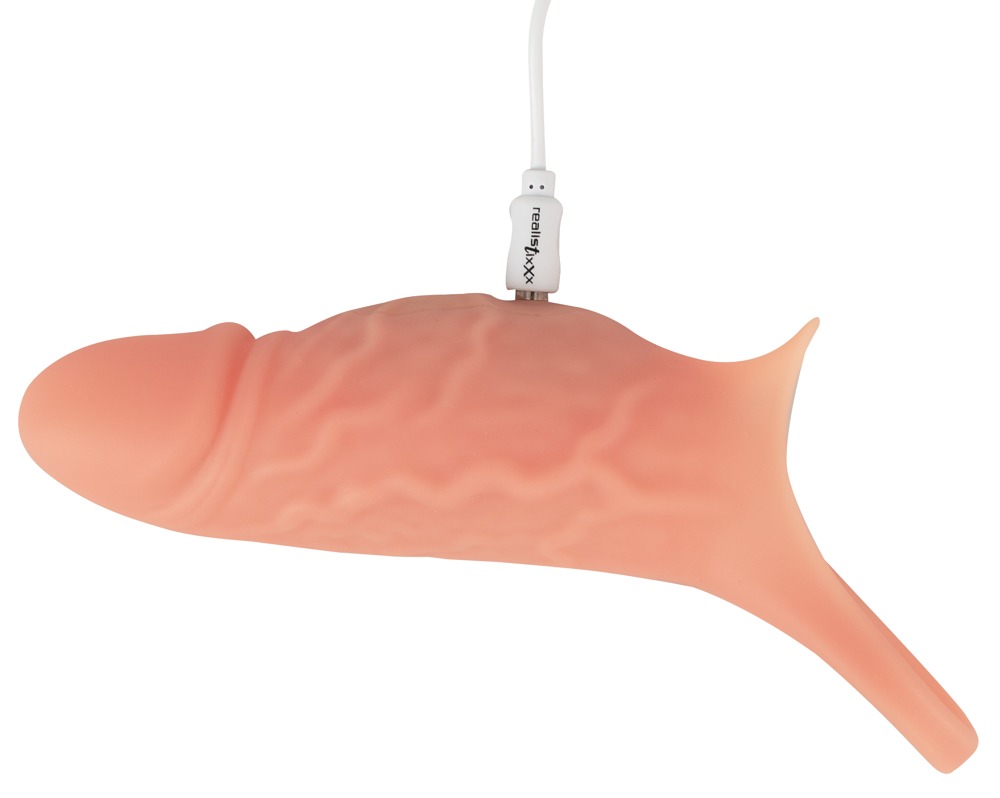 Realistixxx RealSleeve Close Manșon pentru Penis cu Vibrații și Inel Elastic - imagine 8