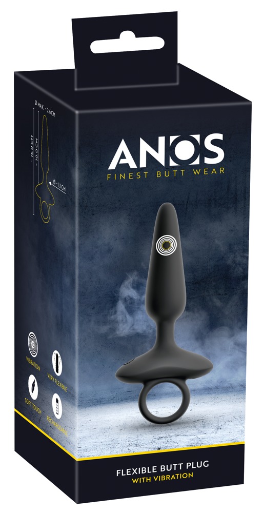 ANOS Flexibil Dop Anal Vibrat cu 10 Moduri de Vibrație