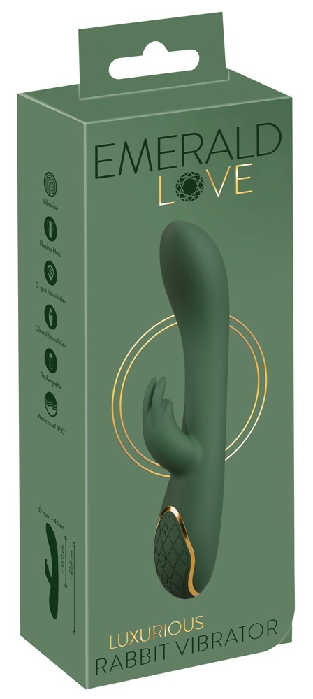 Luxurious Vibrator Rabbit cu 2 Motoare și 20 Moduri de Vibrație