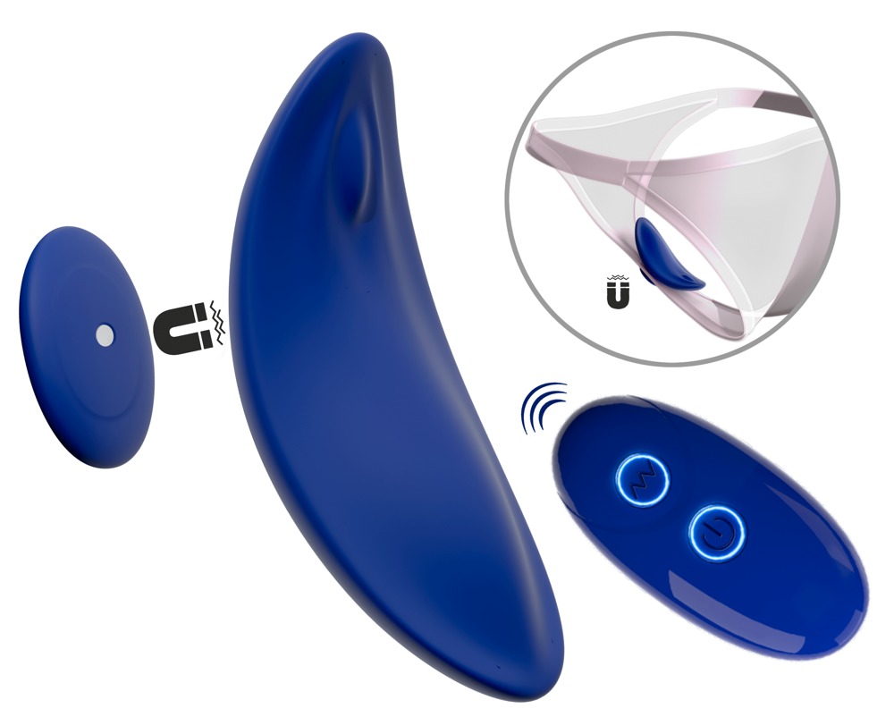 Sweet Smile RC Chilot Vibrator Slim cu Magnet și Telecomandă - imagine 2