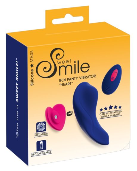 Sweet Smile RC Chilot Vibrator Heart cu Magnet și Telecomandă