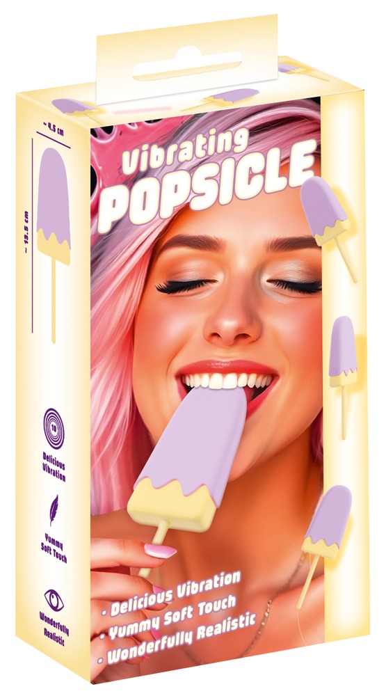 Vibrant Popsicle Vibrator Lay-On cu 10 Moduri de Vibrație