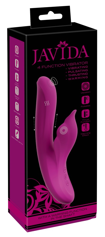 Vibrator Rabbit Javida 4 Function cu încălzire și mișcare automată