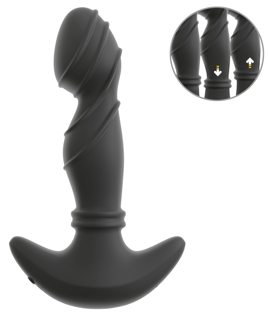 ANOS Moving Rings Dop Anal P-Spot cu Vibrații și Masaj Rotativ - imagine 2