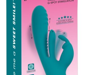 Sweet Smile Rabbit Vibrator cu Thrust, Stimulare Punct G și Clitoris, 3 Motoare