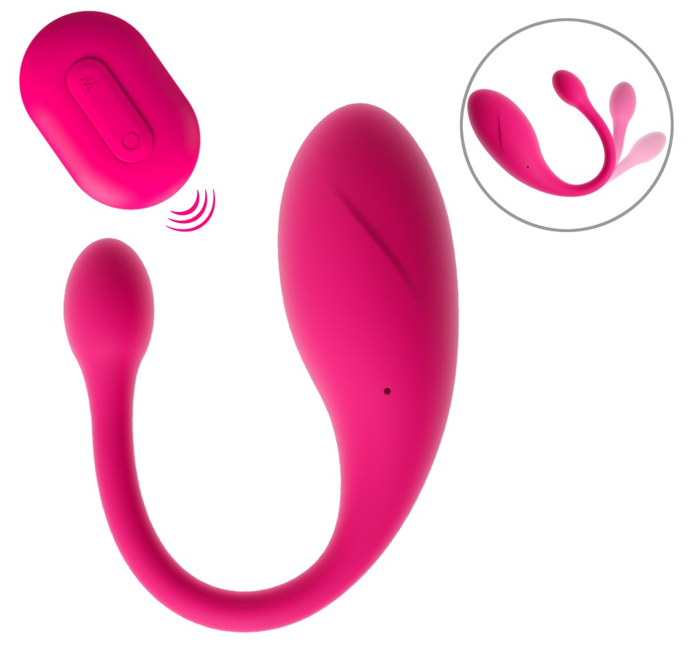 Beau Coeur Koral RC Love Ball Bile Vaginale cu Vibrații și Telecomandă - imagine 2