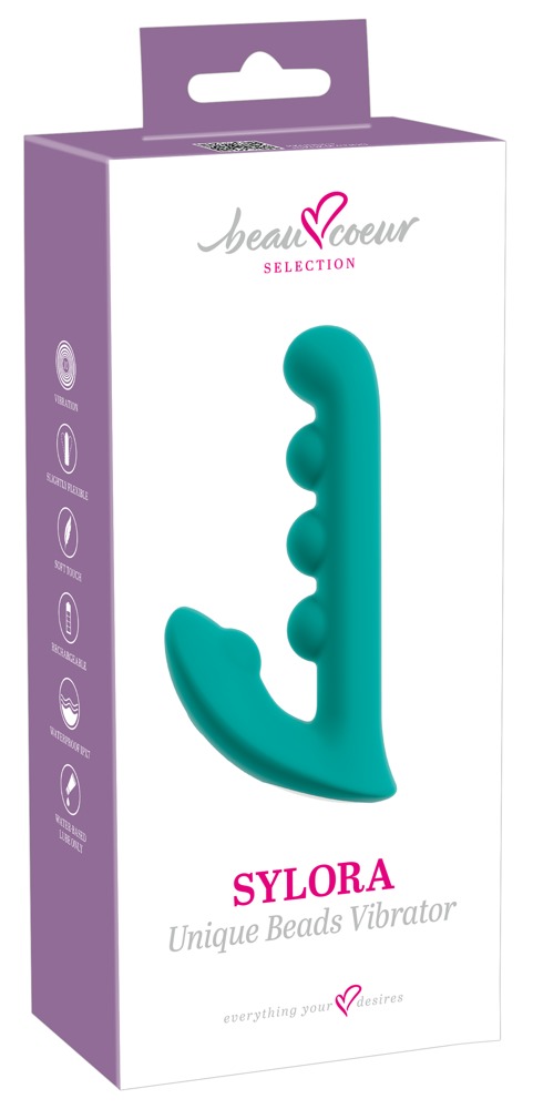 Beau Cœur Sylora Unique Beads Vibrator cu 10 Moduri de Vibrații Waterproof