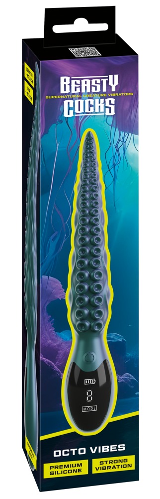 Beasty Cocks Octo Vibes Vibrator cu 9 Moduri și Display LED