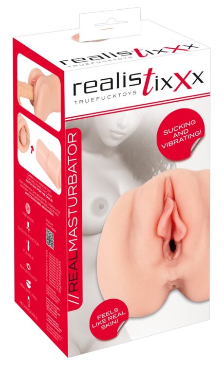 Realistixxx Masturbator Sucking cu Vibrații și 3 Moduri de Aspirație