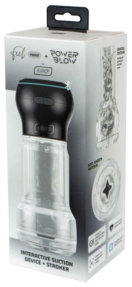 Masturbator Interactiv Kiiroo PowerBlow + Feel Pocket Stroker Crystal