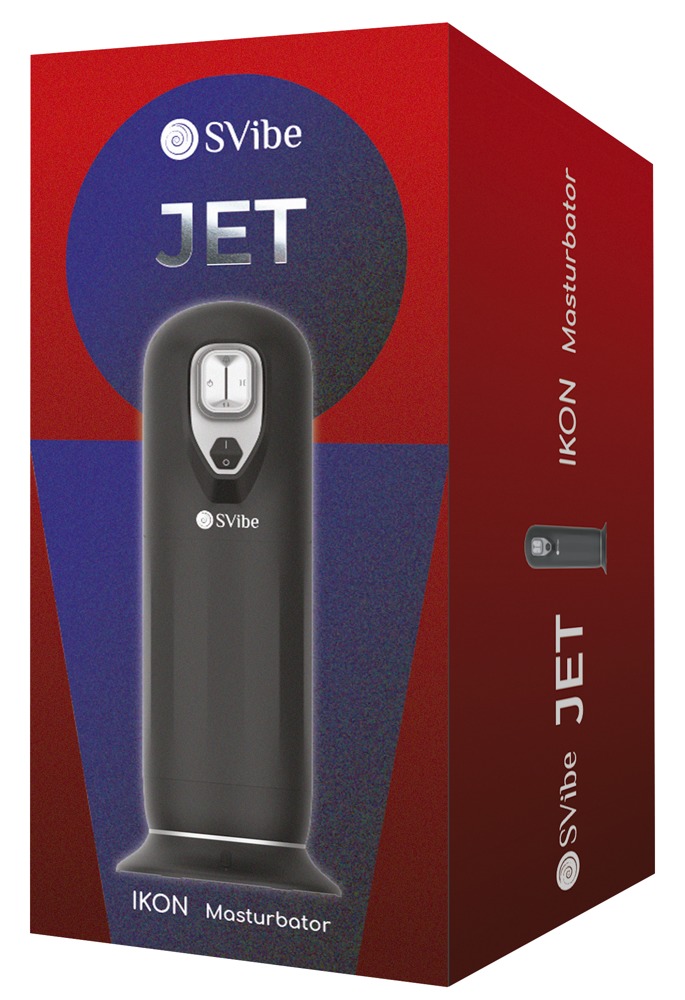 SVibe Ikon JET Masturbator Automat cu Vibrații Masaj și Încălzire