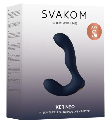 Vibrator pentru Prostată SVAKOM Iker Neo cu Pulsații și Control prin Aplicație