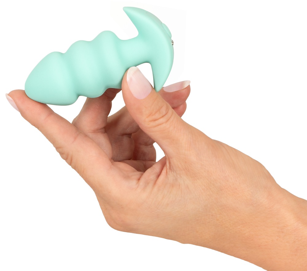 Cuties Vibrant Plugs Verde Mini Dop Anal Vibrator cu 7 Moduri de Vibrații - imagine 7