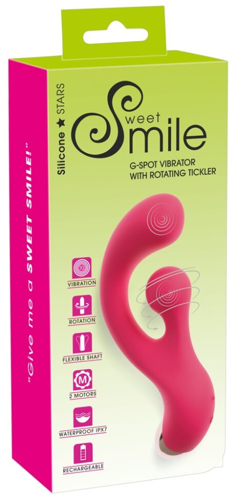 Sweet Smile G-Spot Vibrator cu Rotație Rabbit cu 2 Motoare și 20 Moduri
