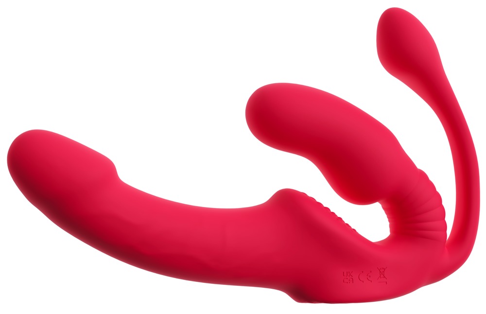 Curea-On fără Ham Triplu RC Vibrator cu 3 Funcții și Telecomandă - imagine 4