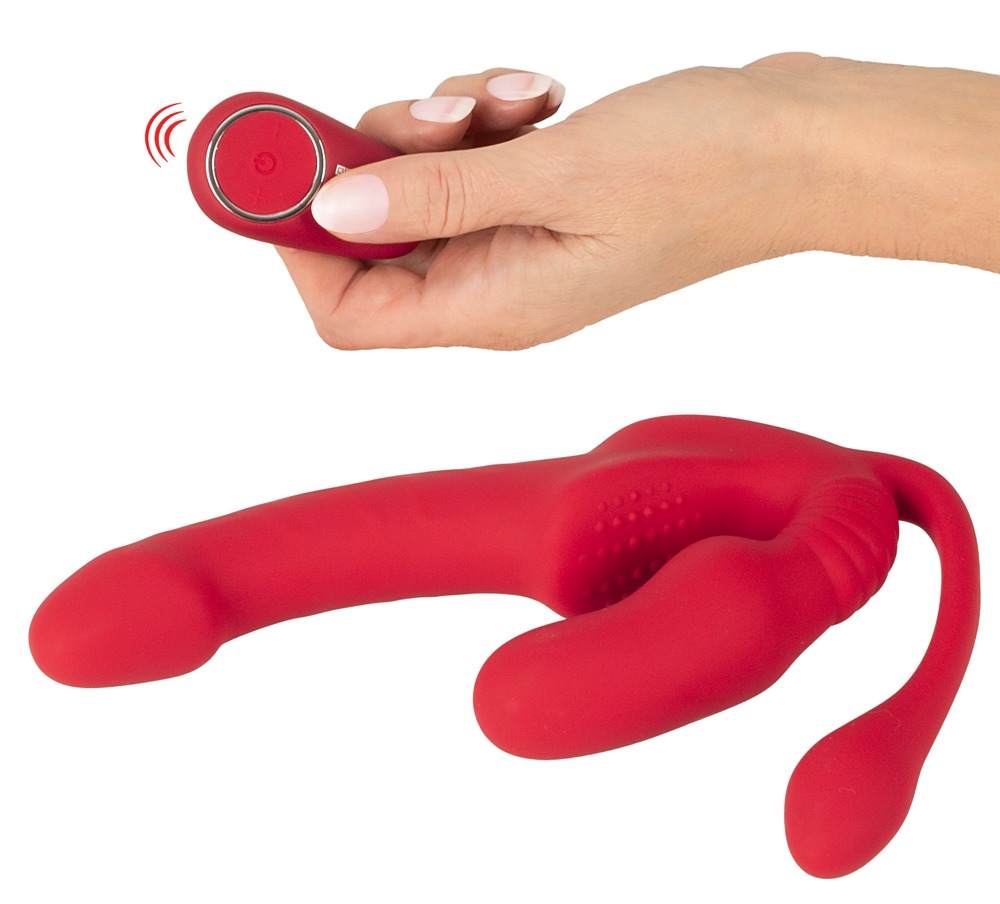 Curea-On fără Ham Triplu RC Vibrator cu 3 Funcții și Telecomandă - imagine 7