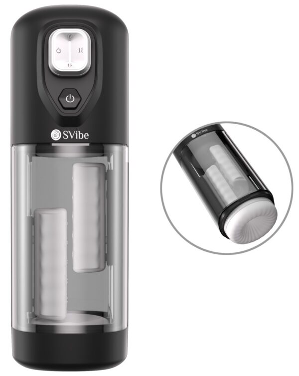 SVibe Ikon JET Masturbator Automat cu Vibrații Masaj și Încălzire - imagine 10