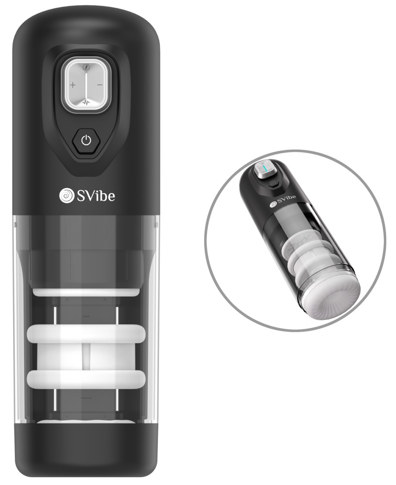 SVibe Ikon JET Masturbator Automat cu Vibrații Masaj și Încălzire - imagine 18