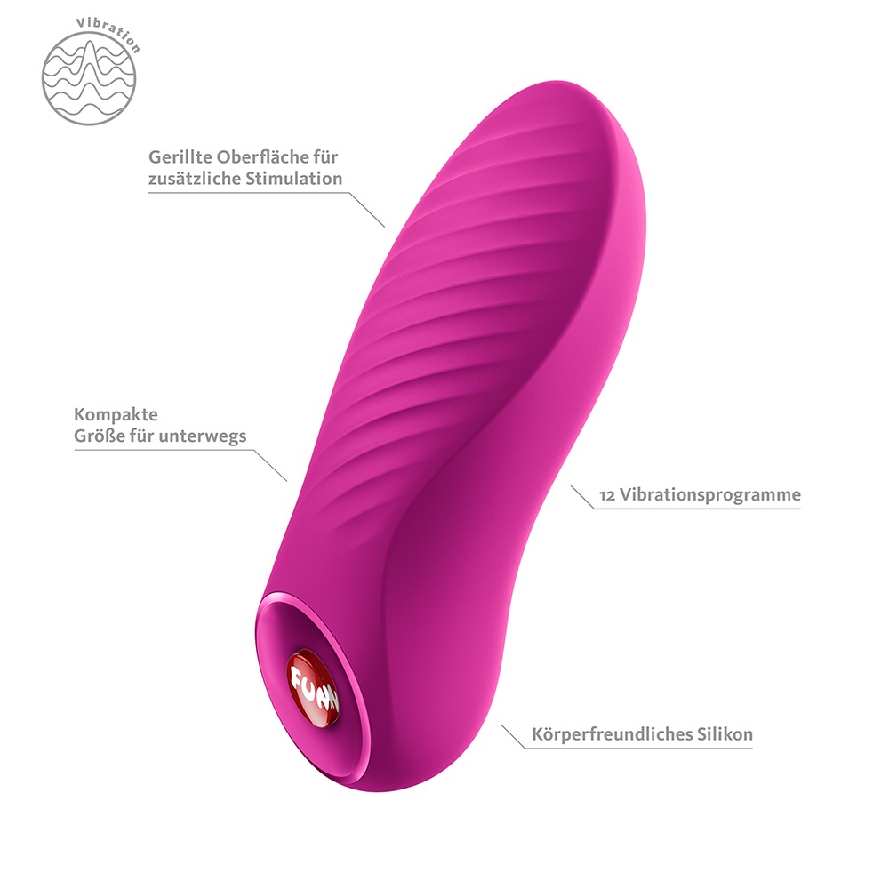 Fun Factory Bijou Magenta Mini Vibrator Bullet Reîncărcabil Waterproof - imagine 7