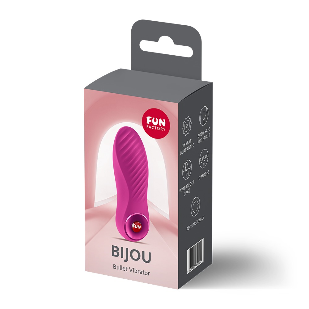 Fun Factory Bijou Magenta Mini Vibrator Bullet Reîncărcabil Waterproof