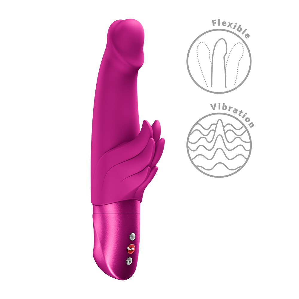 Wicked Angel Magenta Vibrator Rabbit cu Vibrații și 4 Viteze - imagine 2
