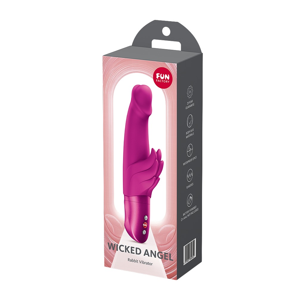 Wicked Angel Magenta Vibrator Rabbit cu Vibrații și 4 Viteze