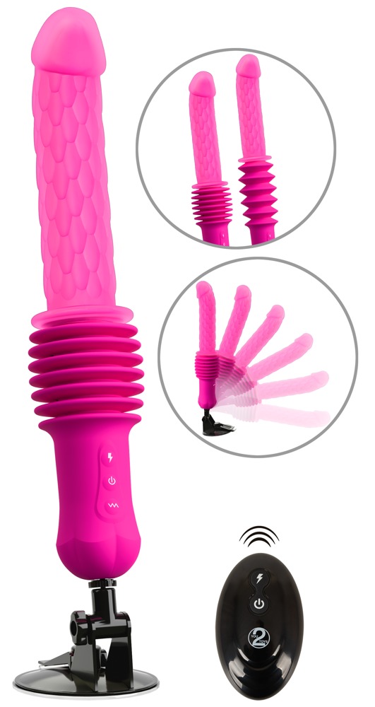 RC Warming Fucking Machine Vibrator cu Thrusting Vibrații și Încălzire - imagine 2