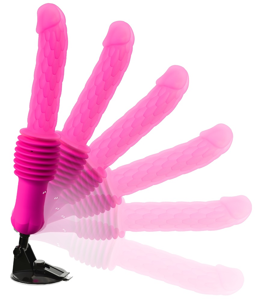 RC Warming Fucking Machine Vibrator cu Thrusting Vibrații și Încălzire - imagine 7