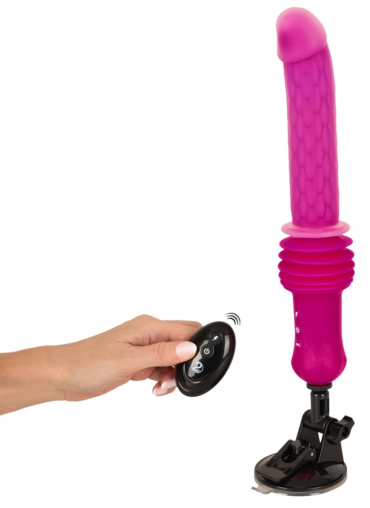 RC Warming Fucking Machine Vibrator cu Thrusting Vibrații și Încălzire - imagine 8