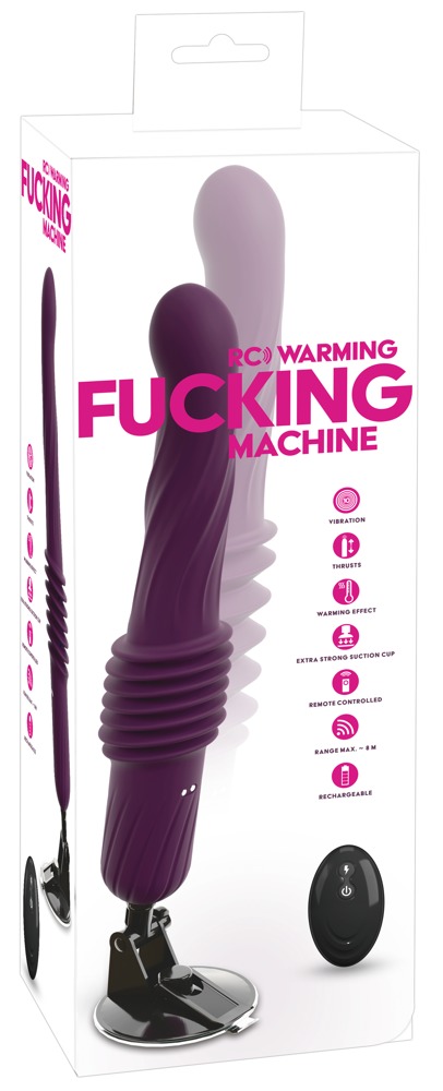 Vibrator cu Mișcare Automată RC Warming Fucking Machine cu Încălzire și Telecomandă