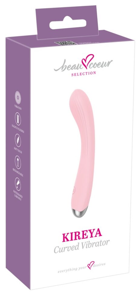 beau cœur KIREYA Vibrator Curbat pentru Stimulare G-Spot și Prostată, 10 Moduri
