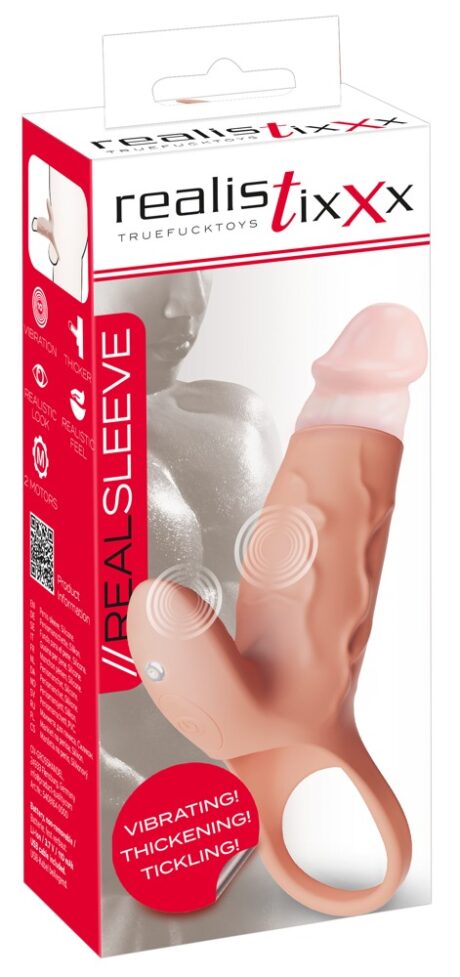 Manșon pentru Penis Realistixxx RealSleeve Clit S cu Vibrații