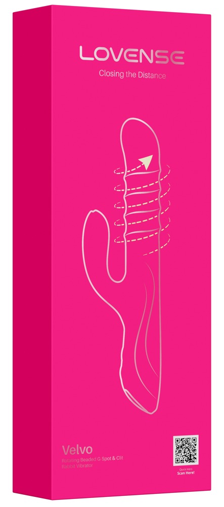 Vibrator Rabbit Lovense Velvo cu WaveRoller, Control prin Aplicație și Rotație 360°